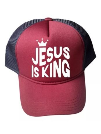 Boné Jesus Is King Moda Evangélica Fé Cristã Gospel