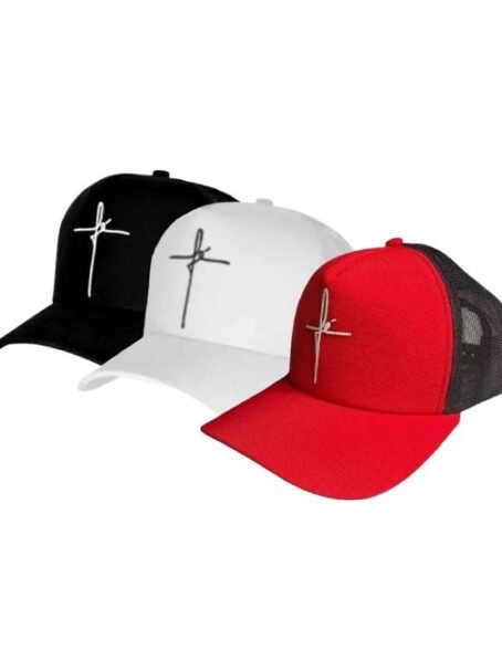 3 Boné Boné Trucker Fé Aba Curva Neymar Gabriel Jesus Barato