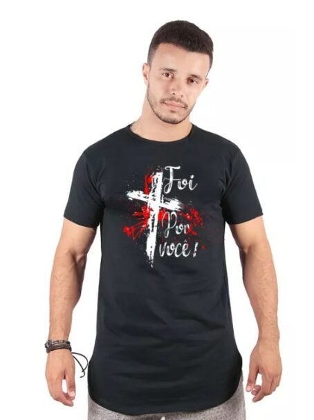 Camiseta Camisa Blusa Gospel Religiosa Evangelica Cruz Fé