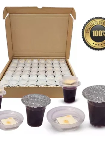 Cálice Santa Ceia Suco Uva Pão Evangélica 48 Un Completo