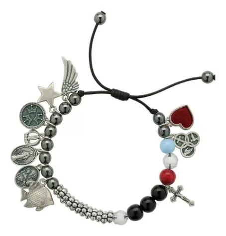 Pulseira Grande História Jesus Regulável Folheto Explicativo